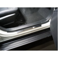 Накладки на пороги зеркальный лист 2 штуки для Subaru Forester SK 2018-2023