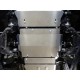 Защита бака ТСС алюминий 4 мм комплект 2 шт для Toyota Fortuner 2017-2023 артикул ZKTCC00330