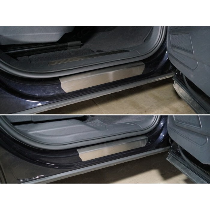 Накладки на пороги лист шлифованный 4 шт для Volkswagen Teramont 2018-2023 артикул VWTER18-05