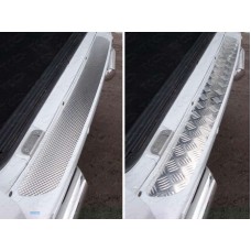 Накладка на задний бампер лист алюминий квинтет 2.5 мм для УАЗ Патриот 2015-2023