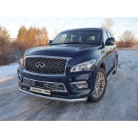 Накладка решётки радиатора 12 мм для Infiniti QX80 2014-2018