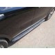 Пороги алюминиевые ТСС с накладкой чёрные для Kia Sorento Prime 2015-2017 артикул KIASOR15-15BL
