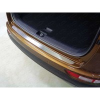 Накладка на задний бампер шлифованный лист для Kia Sportage 2016-2018