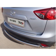 Накладка на задний бампер шлифованный лист 1 мм для Mazda CX-5 2015-2023