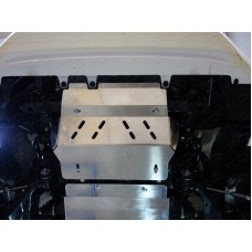 Защита радиатора ТСС алюминий 4 мм для Toyota Hilux/Fortuner 2015-2023