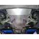 Защита КПП ТСС алюминий 4 мм для Volkswagen Touareg 2010-2017 артикул ZKTCC00106
