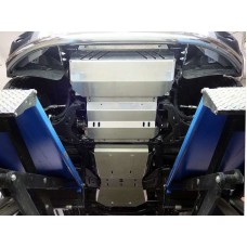 Защиты комплект алюминий 4 мм радиатор, картер, кпп, рк, бак  для Fiat Fullback 2016-2020