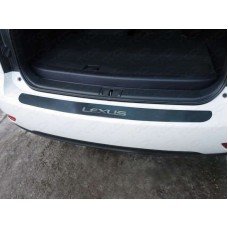 Накладка на задний бампер шлифованный лист надпись Lexus для Lexus RX-270/350/450 2009-2015