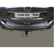 Накладка на задний бампер зеркальный лист для Nissan X-Trail T32 2018-2022