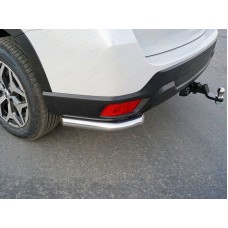 Защита задняя длинные уголки 60 мм для Subaru Forester SK 2018-2023