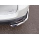 Защита задняя двойные уголки 60-42 мм для Toyota Highlander 2017-2019 артикул TOYHIGHL17-34