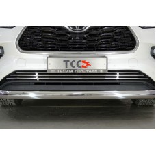 Накладка решетки радиатора нижняя 12 мм для Toyota Highlander 2020-2023