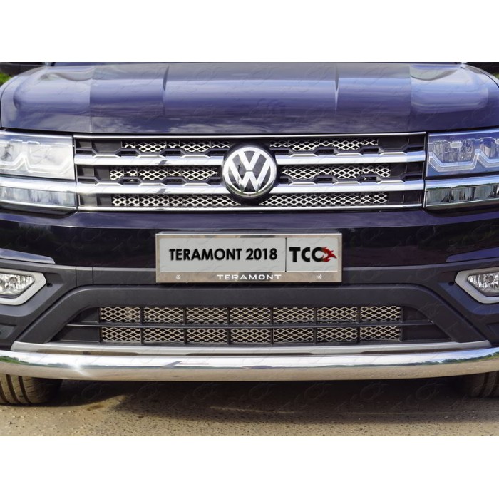 Накладка решетки радиатора нижняя лист для Volkswagen Teramont 2018-2023 артикул VWTER18-19