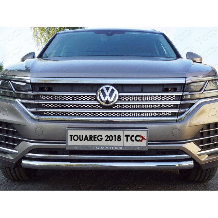 Рамка номерного знака (комплект) для Volkswagen Touareg 2018-2023 артикул VWTOUAR-02RN