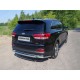 Защита заднего бампера короткая 60 мм для Kia Sorento Prime 2015-2017 артикул KIASOR15-16