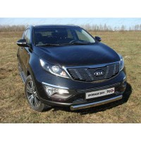 Накладка решётки радиатора средняя 12 мм для Kia Sportage 2014-2015