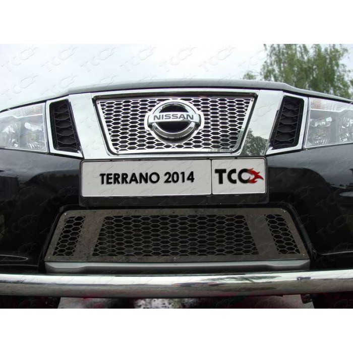 Накладка решётки радиатора верхняя лист для Nissan Terrano 2014-2022 артикул NISTER14-15