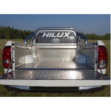Защитный комплект вкладышей борта и дно кузова из алюминия для Toyota Hilux/Hilux Black Onyx 2015-2023