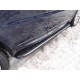 Пороги алюминиевые ТСС с накладкой серые для Range Rover Sport 2013-2022 артикул LRRRSP15-07GR