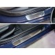 Накладки на пороги зеркальный лист для Hyundai Elantra 2015-2018 артикул HYUNELA16-02