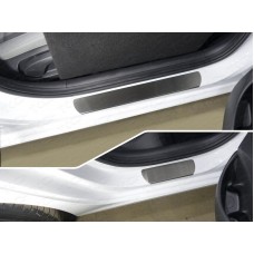 Накладки на пороги шлифованный лист 4 штуки для Hyundai i30 2017-2023
