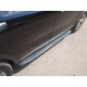 Пороги алюминиевые ТСС с накладкой чёрные для Kia Sorento Prime 2018-2020 артикул KIASORPR18-26BL