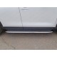 Пороги с площадкой алюминиевый лист 75х42 мм для Mazda CX-5 2018-2023 артикул MAZCX517-23