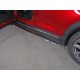 Пороги с площадкой нержавеющий лист овальные 75х42 мм для Mazda CX-9 2017-2023 артикул MAZCX917-22