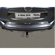 Накладка на задний бампер шлифованный лист для Nissan X-Trail T32 2018-2022