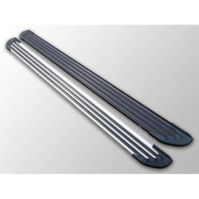Порог алюминиевый правый Slim Line Silver 1720 мм для Ford Transit FWD L2 2014-2023 артикул FORTRAN16-15S