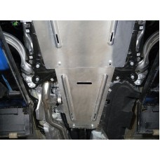 Защита КПП ТСС алюминий 4 мм для Volkswagen Touareg/Audi Q7/Q8 2018-2023