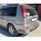 Защита заднего бампера с уголками 60-42 мм для Nissan X-Trail T30 2001-2007