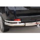 Защита задняя двойные уголки под фаркоп 76-42 мм для Toyota Land Cruiser Prado 150 2013-2017