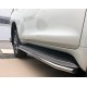 Защита штатных порогов 42 мм для Toyota Land Cruiser Prado 150 Style 2017-2020