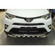 Защита передняя двойная с перемычками 60 мм для для Toyota RAV4 2015-2019