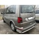 Защита заднего бампера с уголками 60-42 мм для Volkswagen Multivan/Caravelle/Transporter 2015-2024