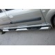 Пороги труба с проступью 76 мм для Lada Largus 2012-2021