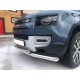 Защита передняя двойная 76-60 мм для Land Rover Defender 2019-2023