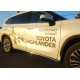Защита штатных порогов 42  мм для Toyota Highlander 2020-2023