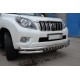 Защита передняя тройная с клыками 60-53-42 мм для Toyota Land Cruiser Prado 150 2009-2013