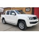 Пороги с площадкой алюминиевый лист 60 мм для Volkswagen Amarok 2010-2016