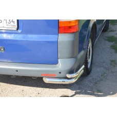 Защита задняя двойные уголки 60-42 мм для Volkswagen Caravelle 2009-2015