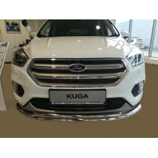 Защита передняя двойная 60-42 мм для Ford Kuga 2016-2019
