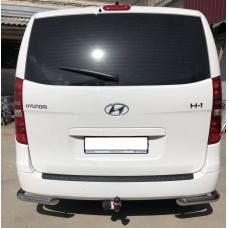 Защита задняя уголки 60 мм для Hyundai H1 Starex 2007-2018
