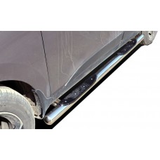 Пороги труба с проступью 76 мм для Hyundai ix35 2010-2015