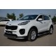 Пороги труба с проступью 76 мм для Kia Sportage 2018-2022