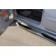 Пороги труба с проступью 76-42 мм для Mitsubishi Pajero Sport 2008-2016