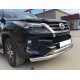 Защита передняя двойная 76-60 м для Toyota Fortuner TRD  2017-2020