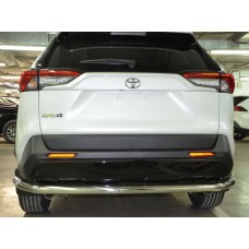 Защита заднего бампера угловая большая 60 мм для Toyota RAV4 2019-2023