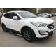 Пороги труба с проступью 76 мм для Hyundai Santa Fe 2012-2015